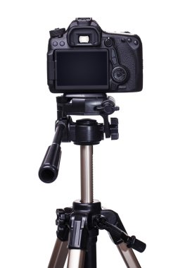 DSLR fotoğraf makinesi tripod üzerinde