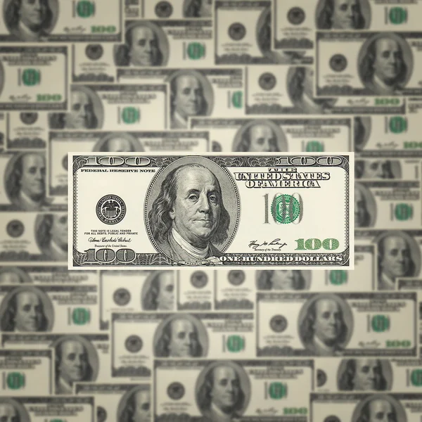 American hundred dollar bills — Stock Photo, Image