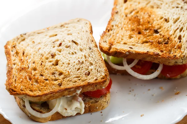 Hausgemachte Sandwiches — Stockfoto