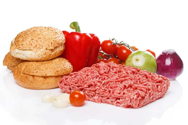 Ingredients for burger — Stock Photo, Image