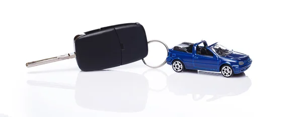 Toy car and key — Stock Photo, Image