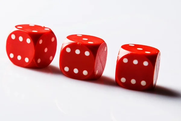 Red dices — Stock Photo, Image