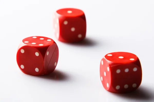 Red dices — Stock Photo, Image