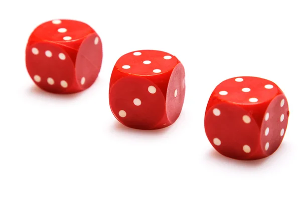 Red dices — Stock Photo, Image