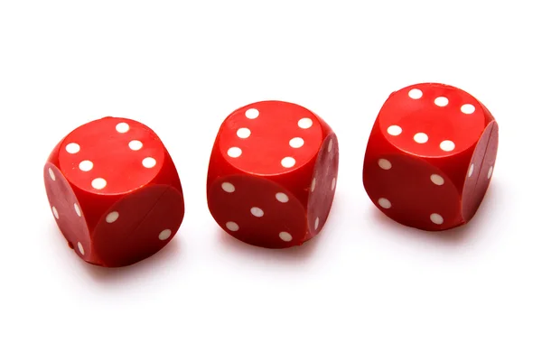 Red dices — Stock Photo, Image