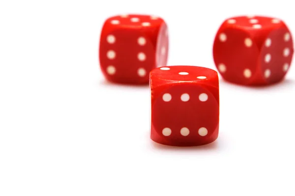 Red dices — Stock Photo, Image