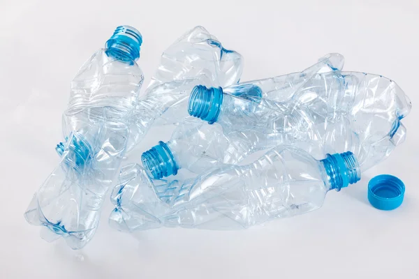 Bottini di plastica usati — Foto Stock