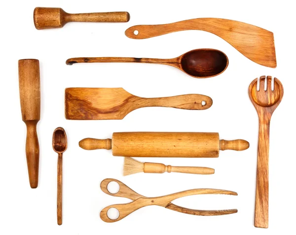 Keukengerei van hout — Stockfoto