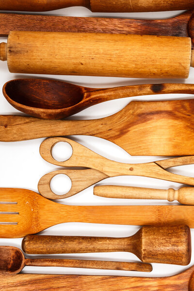 Wooden kitchen utensils