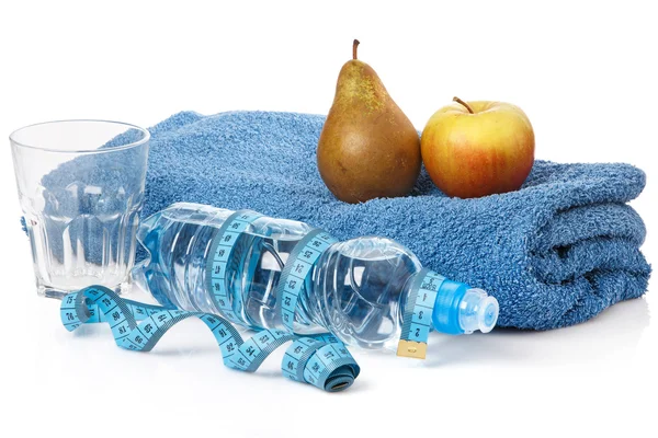 Fruits and water — Stock Photo, Image