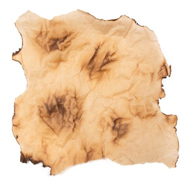 eski yanmış kağıt