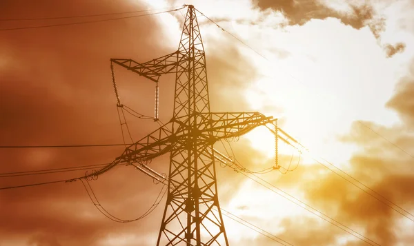 High voltage tower — Stock Photo, Image