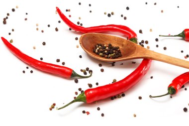 kırmızı biber ve kurutulmuş biber tohumları