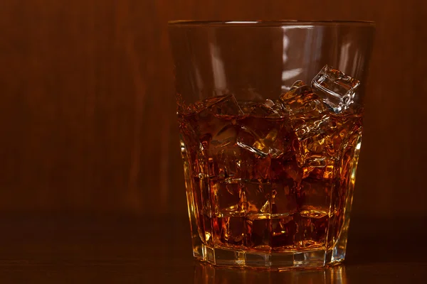 Glass with whiskey — Stock Photo, Image
