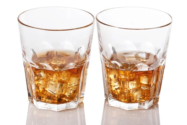 Glasses with whiskey — Stock Photo, Image