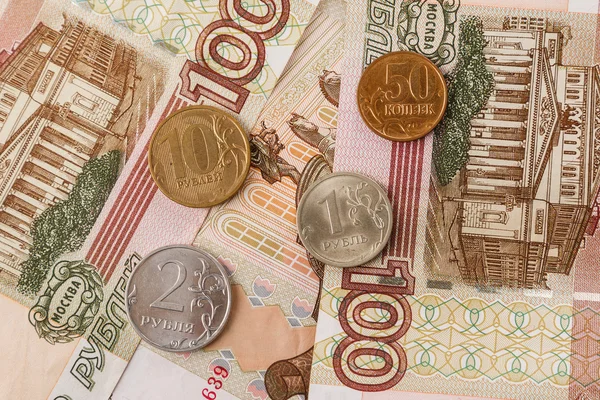 Background of russian rubles — Stock Photo, Image