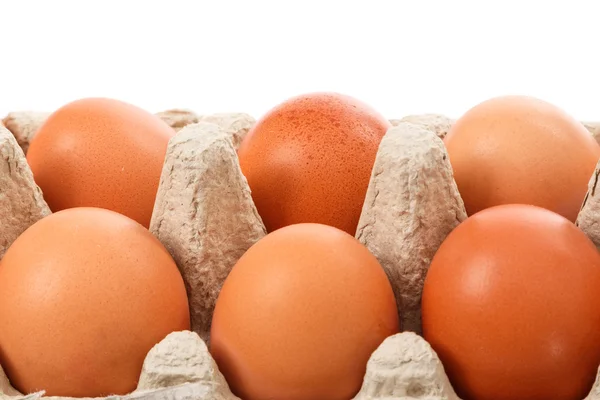 Пакет с яйцами — стоковое фото