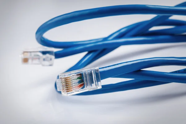 Cable azul de internet —  Fotos de Stock