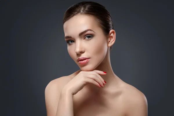 Retrato de mulher bonita — Fotografia de Stock