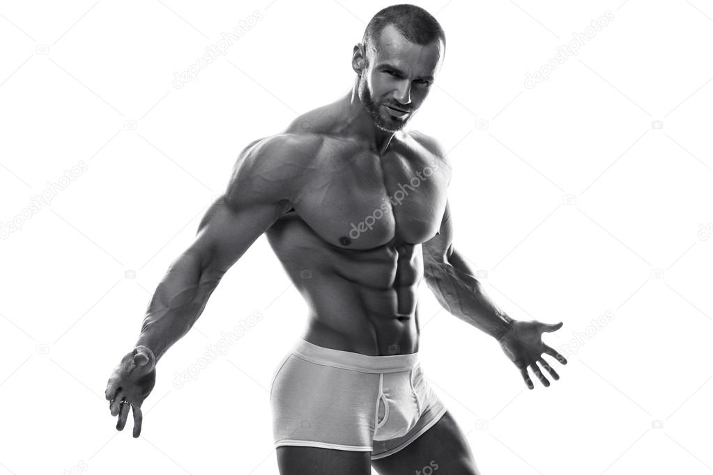 man posing in underwear
