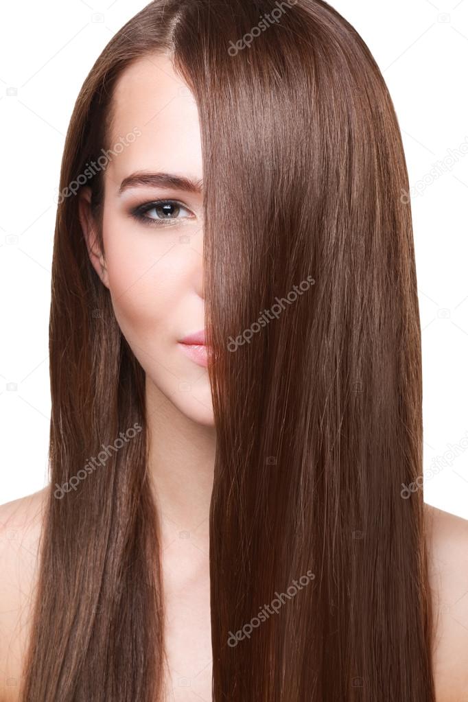 Woman with beautiful hair