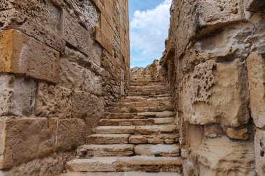 Tarihi Harabelerdeki Antik Taş Merdiven.