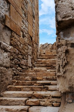 Tarihi Harabelerdeki Antik Taş Merdiven.