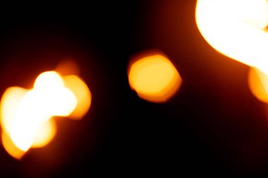 Grafik Tasarım Kaynağı olarak Bulanık Turuncu Işık Bokeh.