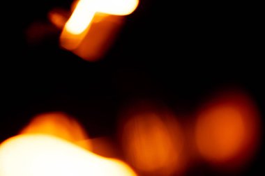 Grafik Tasarım Kaynağı olarak Bulanık Turuncu Işık Bokeh.