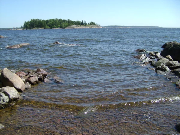 Waves Baltic Sea Coast Finland — Stock Photo, Image