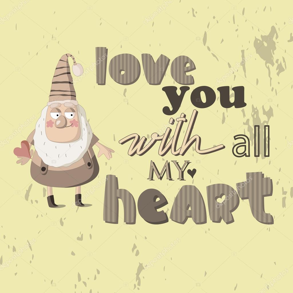 Die Ursprüngliche Schreibweise Des Wortes Liebe Dich Von