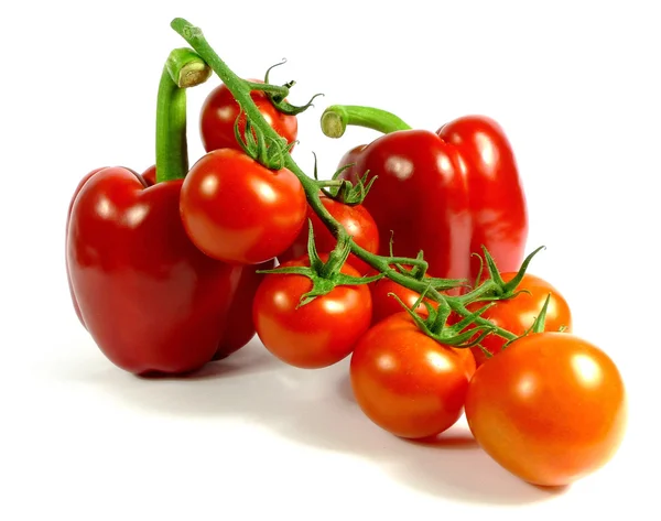 Paprika and tomato — Stock Photo, Image