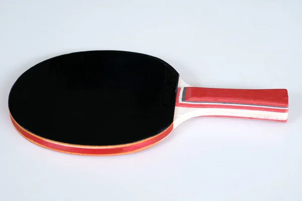 Table Tennis Paddle White Background — Stock Photo, Image