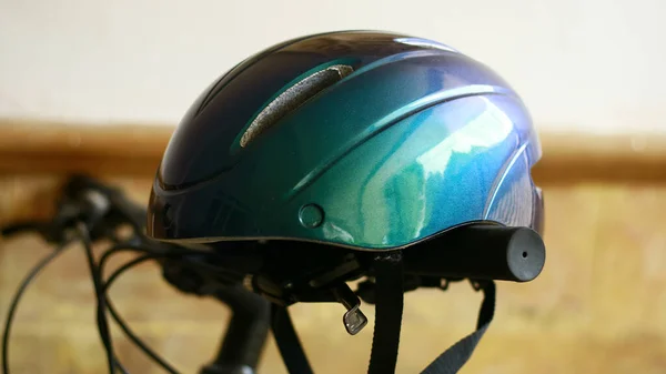 Bicycle Helmet Handlebar — Stock Photo, Image