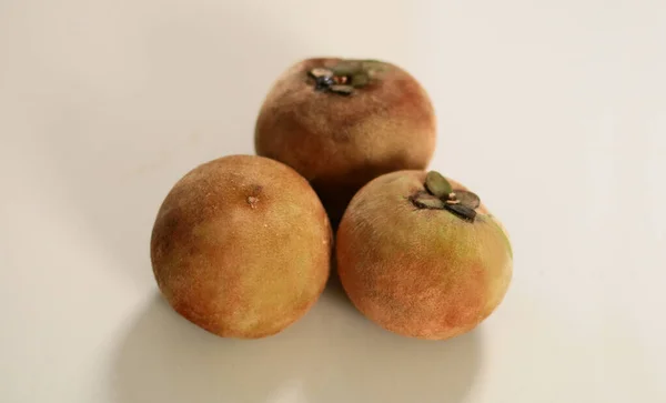 Velvet Apple Fruit Bisbul White Background — Stock Photo, Image