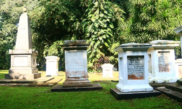 Bogor Indonesia Septiembre 2021 Antiguo Cementerio Holandés Bogor Botanical Gardens —  Fotos de Stock