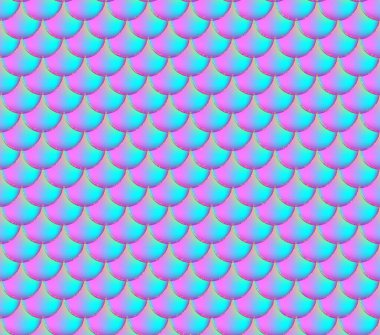 Sanal gökkuşağı arka planı. Altın pullar. Deniz kızı izi. Vektör.