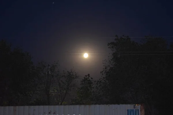 Una Noche Luna Una Noche Mayo — Foto de Stock