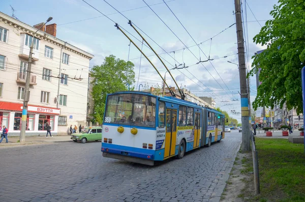 Чернивци Украина Мая 2019 Года Trolleybus Skoda 15Tr 359 Острава — стоковое фото