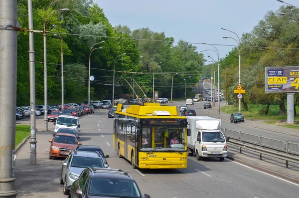 Kyiv Ucrania Mayo 2019 Trolebús Bogdan 701 1367 Caballo Con — Foto de Stock