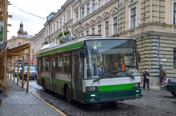 Chernivtsi Ukraine May 2019 Trolleybus Skoda 21Tr 373 Plzen 481 — Stock Photo, Image