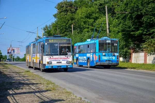 Chernivtsi Ukraine June 2019 Trolleybus Skoda 15Tr 360 Ostrava 3512 — Stock Photo, Image