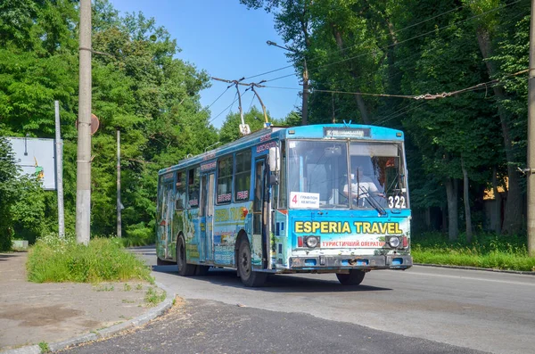 Chernivtsi Ukraine Junho 2019 Trolleybus Skoda 14Tr 322 Kyiv 413 — Fotografia de Stock