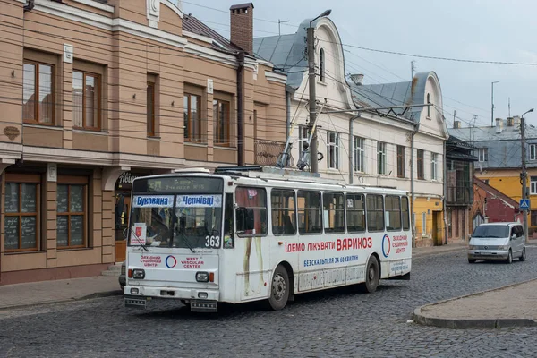 Chernivtsi Ukrajna 2020 Október Skoda 14Tr Ostrava 3256 Chernivtsi Utcáin — Stock Fotó