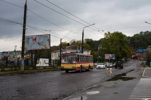 Chernivtsi Ucrania Octubre 2020 Trolebús Skoda 14Tr 299 Caballo Con — Foto de Stock