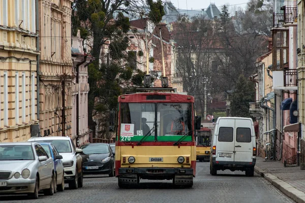 Chernivtsi Ukraine Janvier 2021 Trolleybus Skoda 14Tr 270 Cheval Avec — Photo