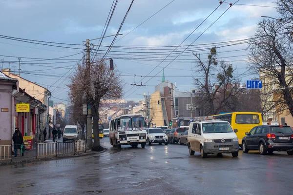 Chernivtsi Ucrania Febrero 2021 Autobús Paz 32054 Caballo Con Los — Foto de Stock