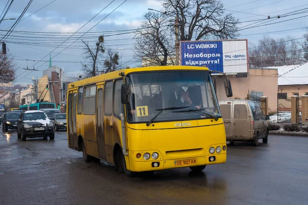 Chernivtsi Ucrania Febrero 2021 Bus Cha A092 Caballo Con Los — Foto de Stock
