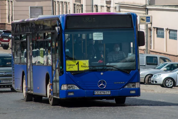 Чернивци Украина Февраля 2021 Года Автобус Mercedes Benz O530 Citaro — стоковое фото