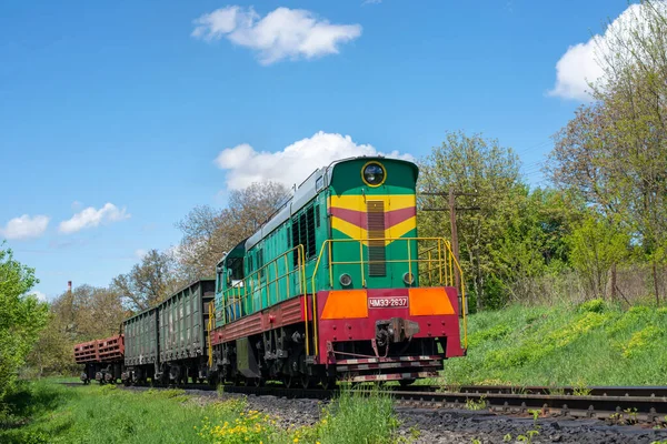 Chernivtsi Ukraine Mai 2021 Locomotive Chme3 2637 Dans Tchernivtsi — Photo